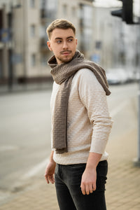 Unisex merino wool scarf