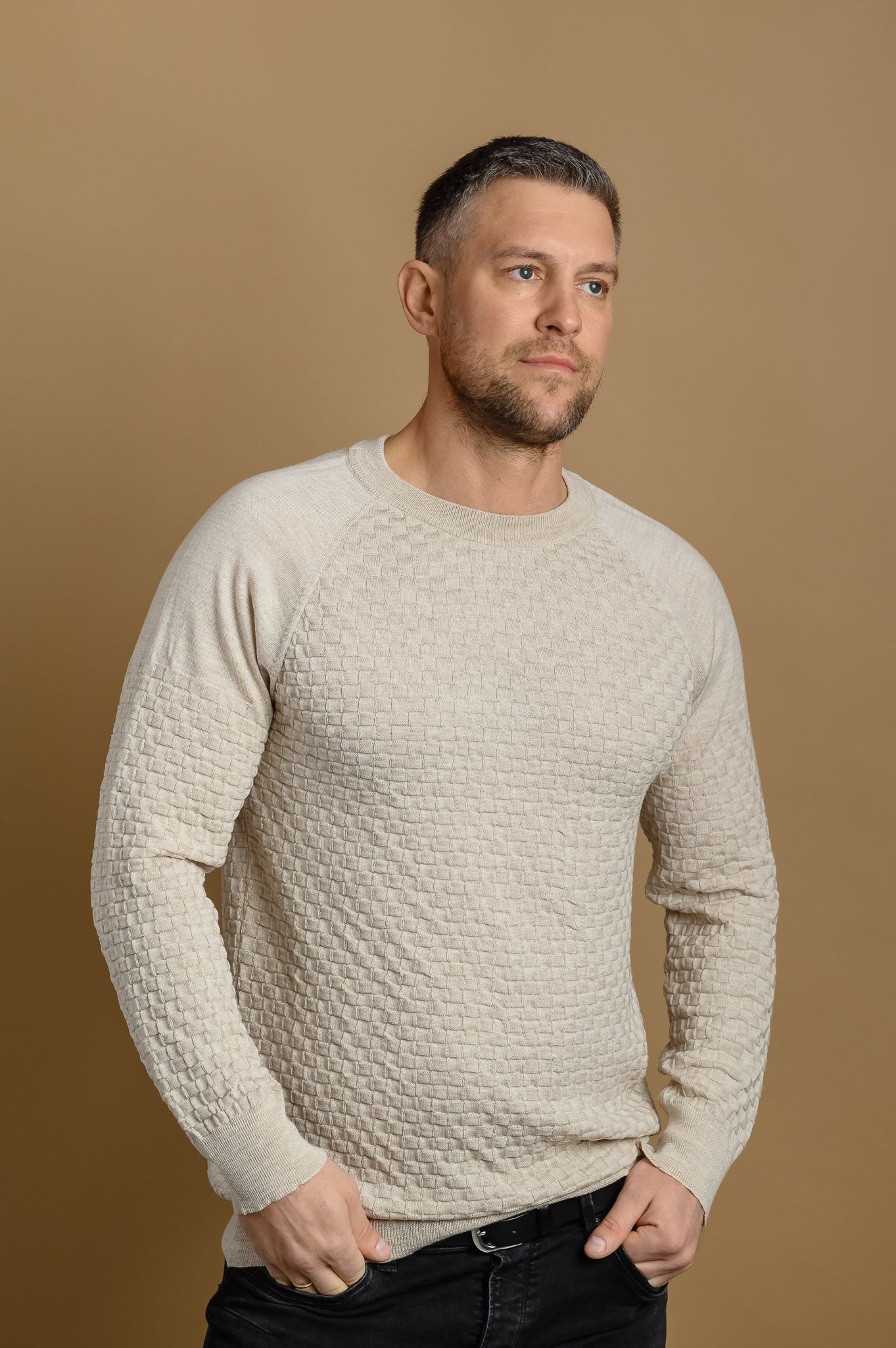 Vyriškas merino vilnos megztinis